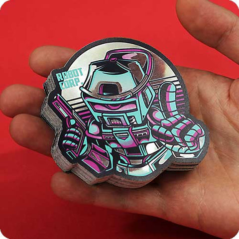 Silver Die Cut Stickers Silver Die Cut Stickers