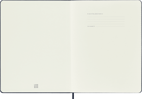 Moleskine Classic Notebook - Sapphire Blue Extra Large Moleskine Classic Notebook - Sapphire Blue Extra Large