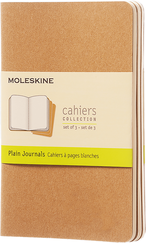 Moleskine Kraft Large Cahier Plain(Pack of 3) Moleskine Kraft Large Cahier Plain(Pack of 3)