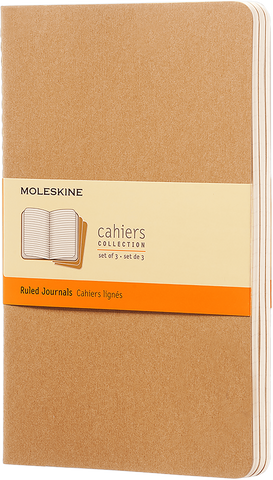 Moleskine Kraft Large Ruled Cahier Kraft Brown(Pack of 3) Moleskine Kraft Large Ruled Cahier Kraft Brown(Pack of 3)
