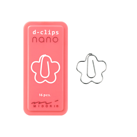 Midori D-Clips Nano - Flower Paperclip Midori D-Clips Nano - Flower Paperclip