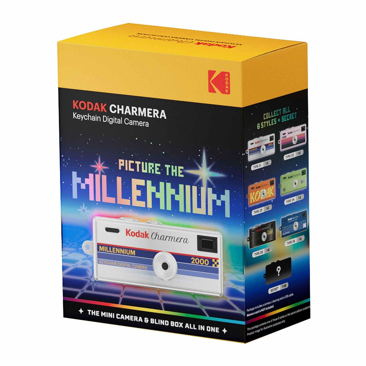Kodak Charmera Keychain Digital Camera – Single Blind Box (Millennium Edition)