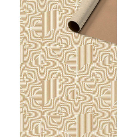 Anteo Brown Pattern - Luxury Wrapping Paper