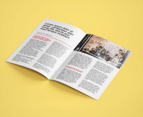 A5 Stapled Bound Brochure  - Matt/Gloss/Silk