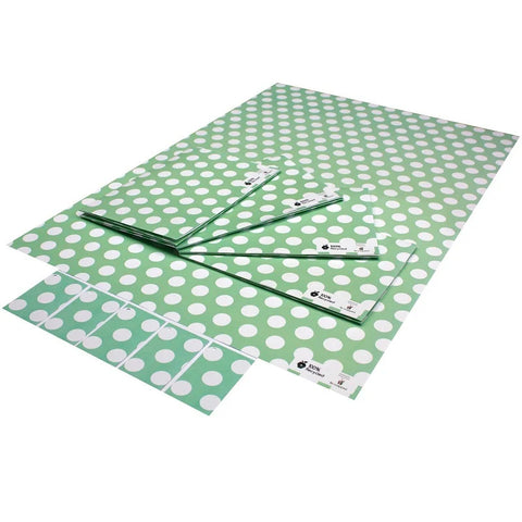 Polka Dot Green - Luxury Wrapping Paper