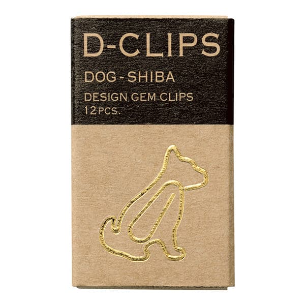 Midori D-Clips Mini -- Shiba Paperclips