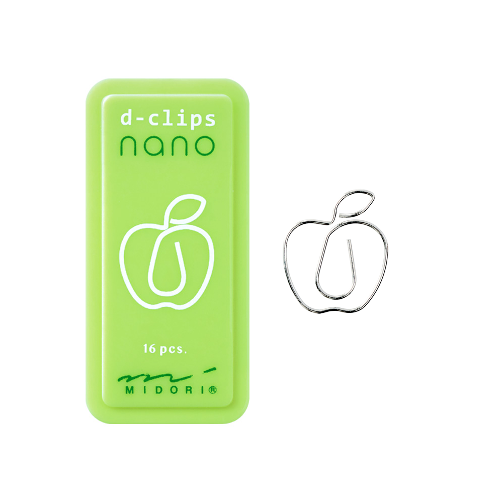 Midori D-Clips Nano - Apple Paperclips