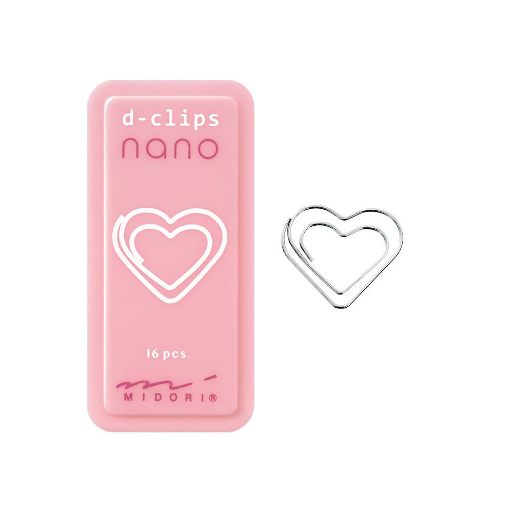 Midori D-Clips Nano - Heart Paperclip