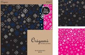 Midori Origami Paper -- Metallic Crystal Pattern