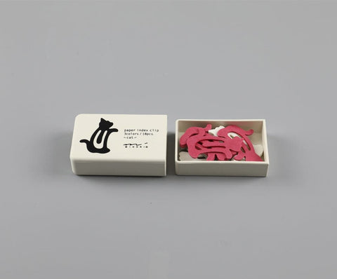 Midori Paper Index Clips -- Cat