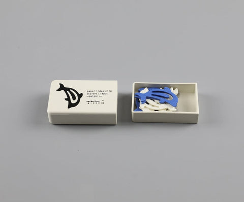 Midori Paper Index Clips -- Dolphin