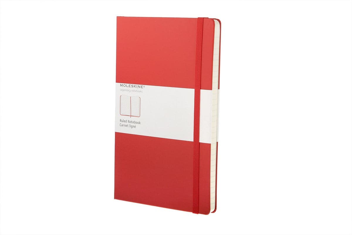 Moleskine Large Red Notebook -- Ruled