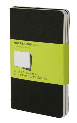 Moleskine Pocket Black Cahiers -- Plain