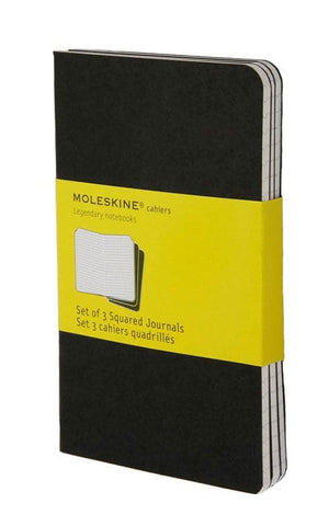 Moleskine Pocket Black Cahiers -- Squared