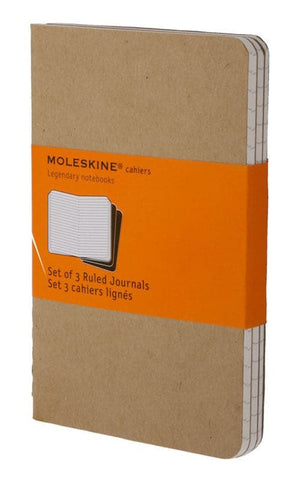 Moleskine Pocket Kraft Cahiers -- Ruled