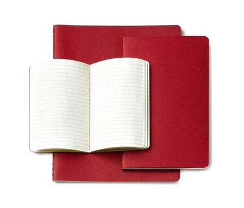 Moleskine Red Extra Large Ruled Cahier (Pack of 3)